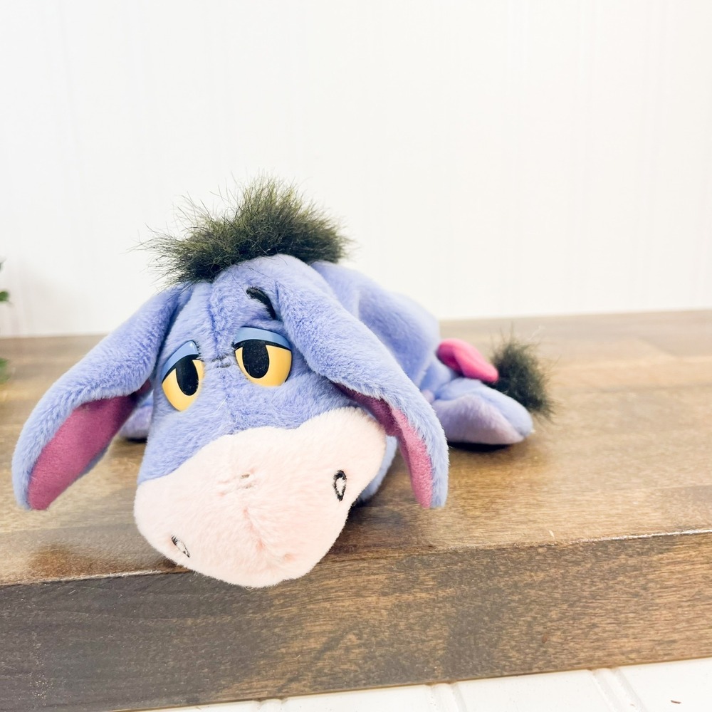 Vtg Winnie The Pooh EEYORE Plush Stuffed Animal Detachable Tail 7" ARCOTOYS